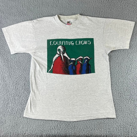 RARE Vintage 90s Counting Crows Band Shirt Large - Picture 1 of 7